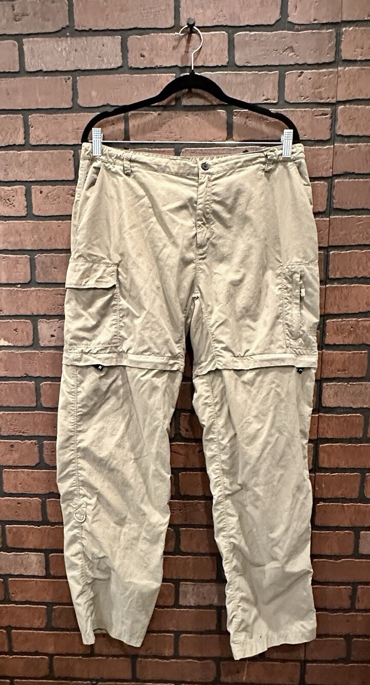 The North Face XL Women’s Convertible Pants Zipper Short Tan Extra Large Hiking
